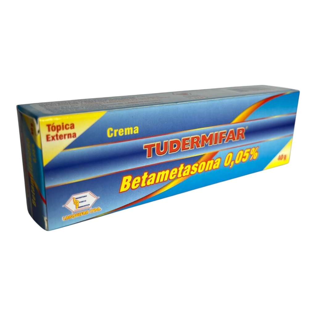 Tudermifar (Betametasona) 0.05% Crema Topica Tubo x 40 Gr (Labquifar)