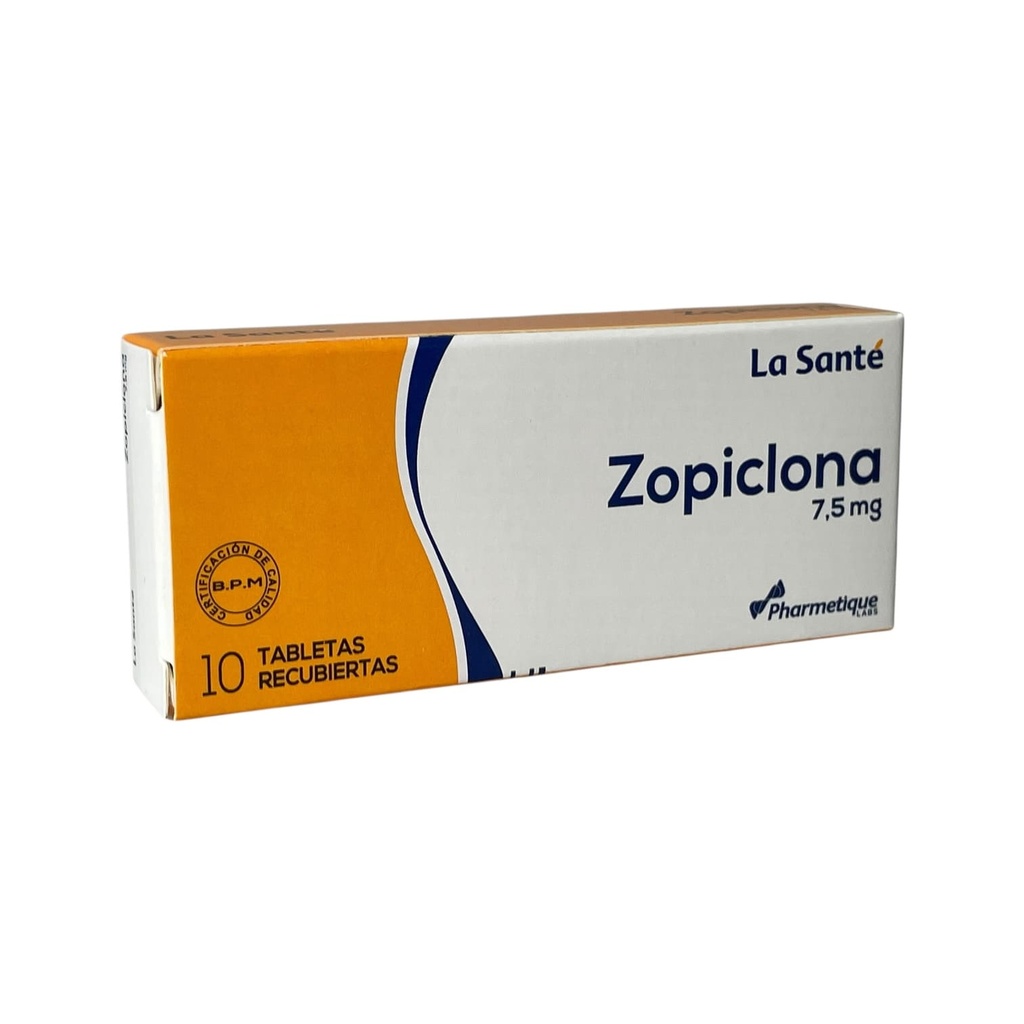Zopiclona 7.5 Mg Caja x 10 Tabletas (La Sante)