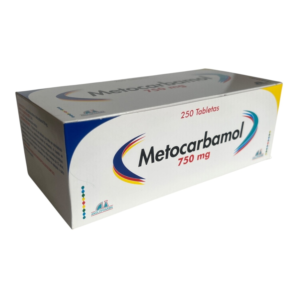 Metocarbamol 750 Mg Caja x 250 Tabletas Und (Anglopharma)