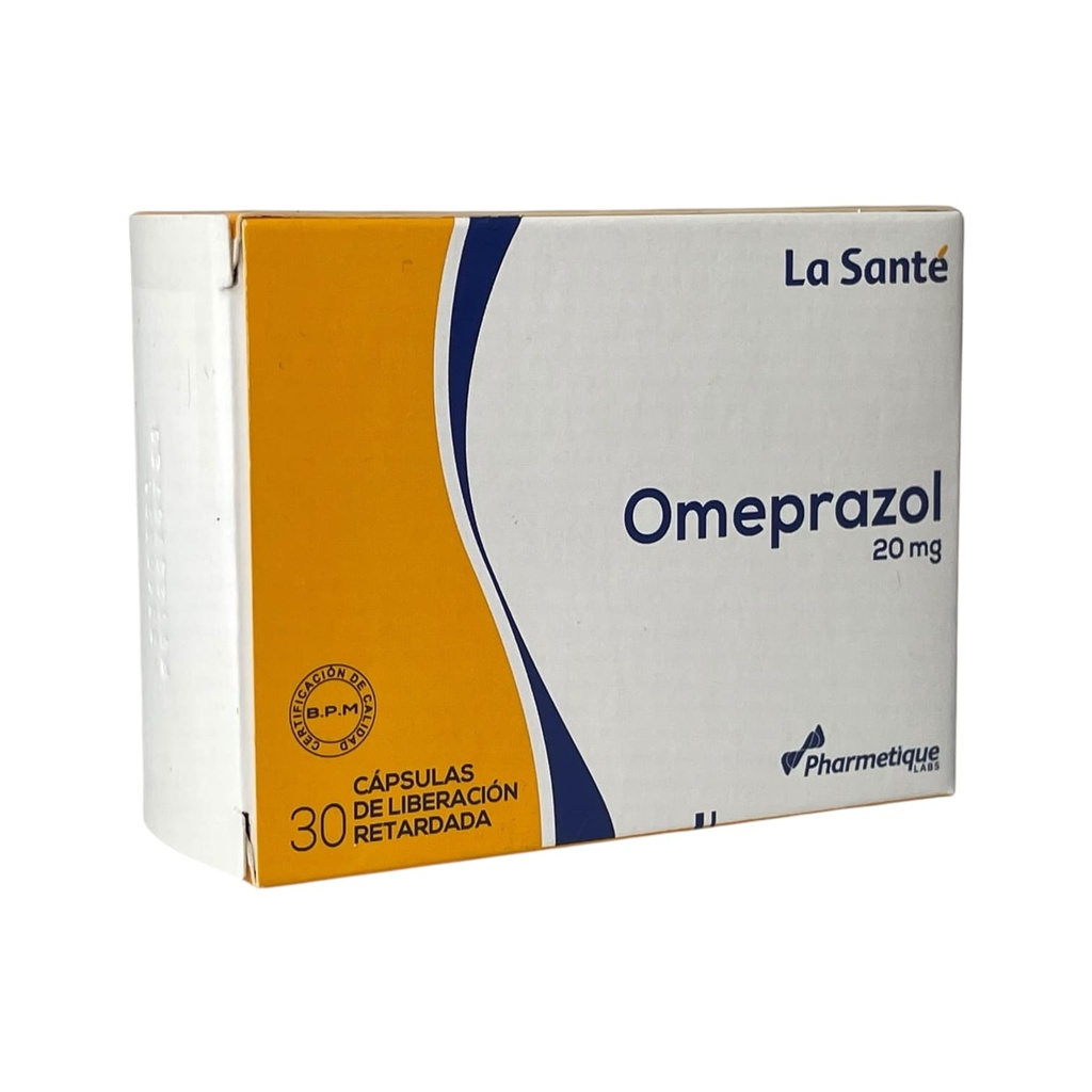 Omeprazol 20 Mg Caja x 30 Capsulas (La Sante)