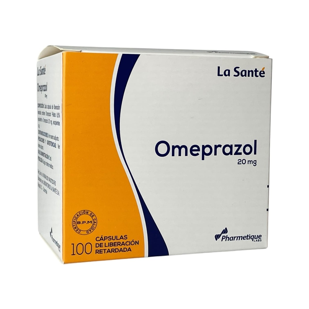 Omeprazol 20 Mg Caja x 100 Capsulas und (La Sante)