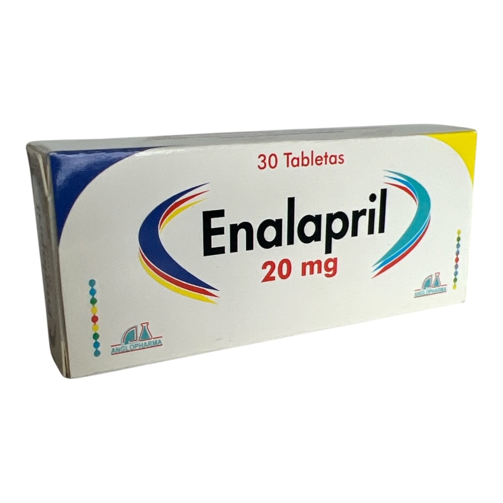 Enalapril 20 Mg Caja x 30 Tabletas (Anglopharma)