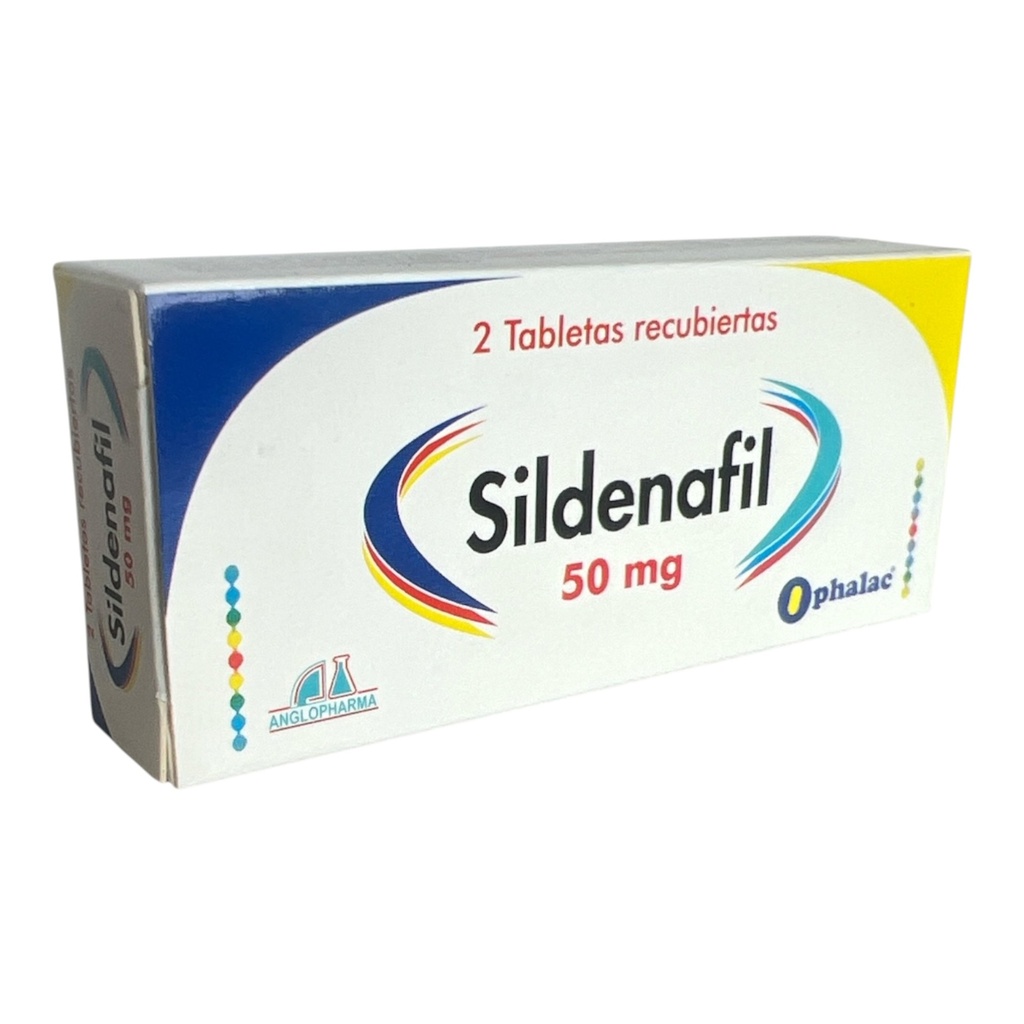 Sildenafil 50 Mg Caja x 2 Tabletas Und (Anglopharma)
