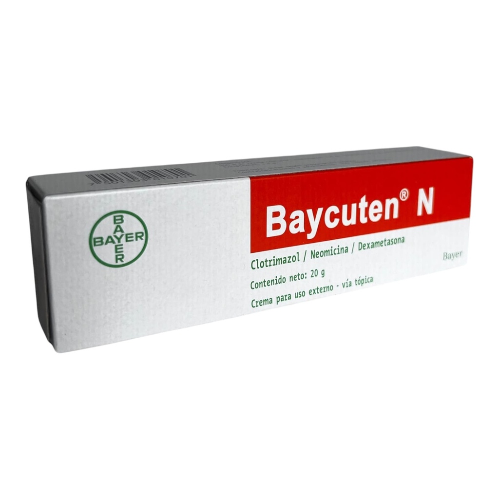 Baycuten N (Clotrimazol+Neomicina+Dexametazona) Crema Topica Tubo x 20 Gr (Bayer)