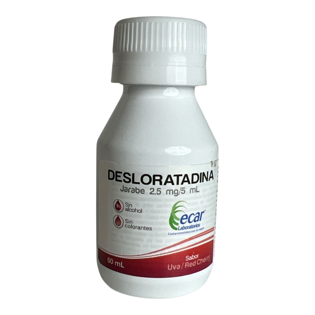 Desloratadina) 2.5 Mg,5 Ml Jarabe Frasco x 60 Ml (Ecar)