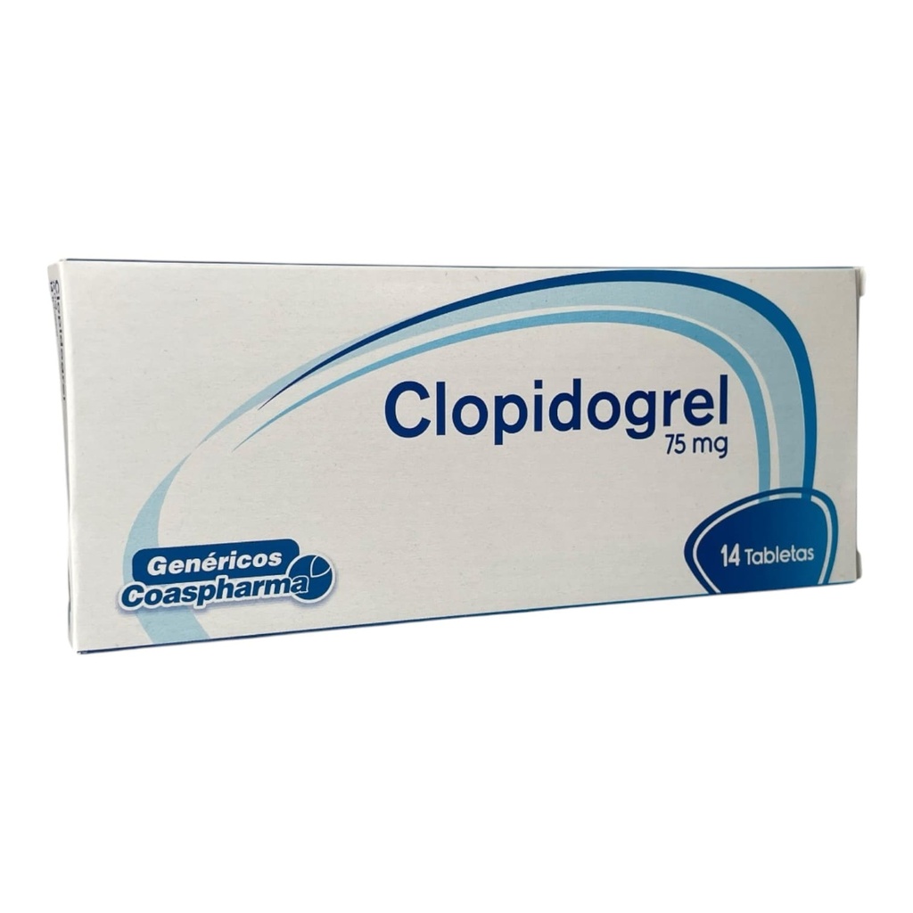 Clopidogrel 75 Mg Caja x 14 Tabletas (Coaspharma)