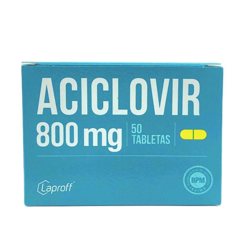 Aciclovir 800mg Caja x 10 Tabletas (Laproff)
