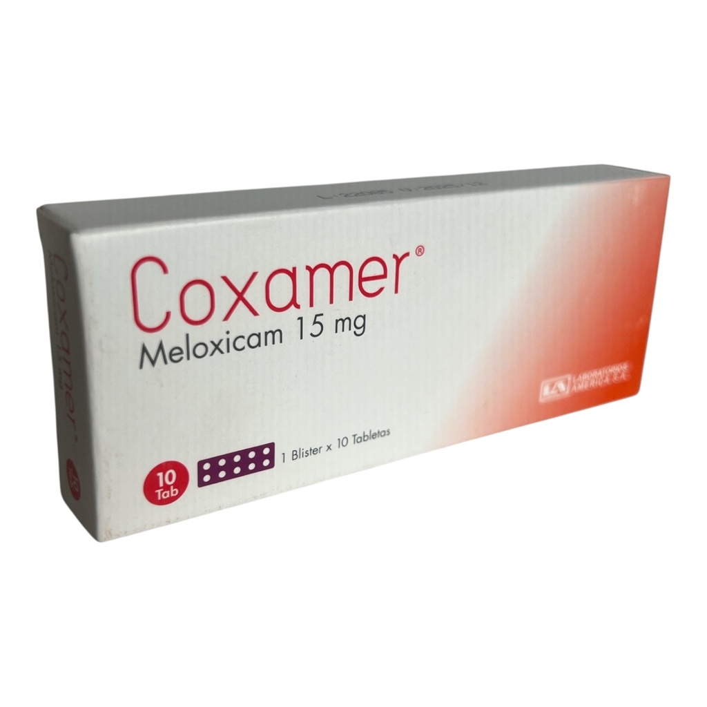 Coxamer (Meloxicam) 15 Mg Caja x 10 Tabletas (Lab America)