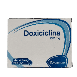 Doxiciclina 100 Mg Caja x 10 Capsulas Und (Coaspharma)