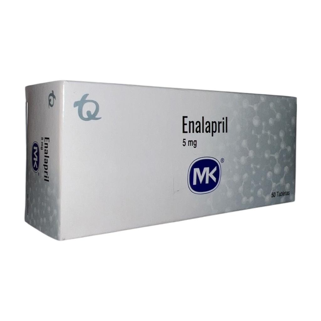 Enalapril 5 Mg Caja x 50 Tabletas Und (Tecnoquimicas)