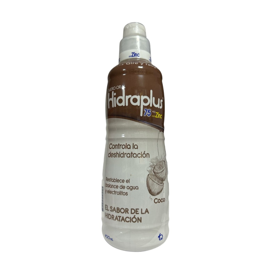 Hidraplus 75 Con Zinc Coco Solucion Oral Fco X 400 Ml Und (Tecnoquimicas)