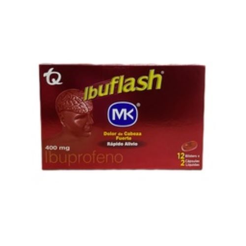 Ibuflash (Ibuprofeno) 400 Mg Caja 24 Capsulas Und (Tecnoquimicas)