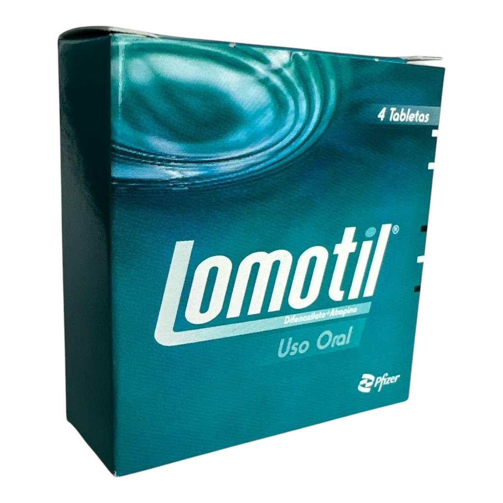 Lomotil (Difenoxilato+Atropina) Caja x 12 Sobres x 4 Tabletas (Pfizer)