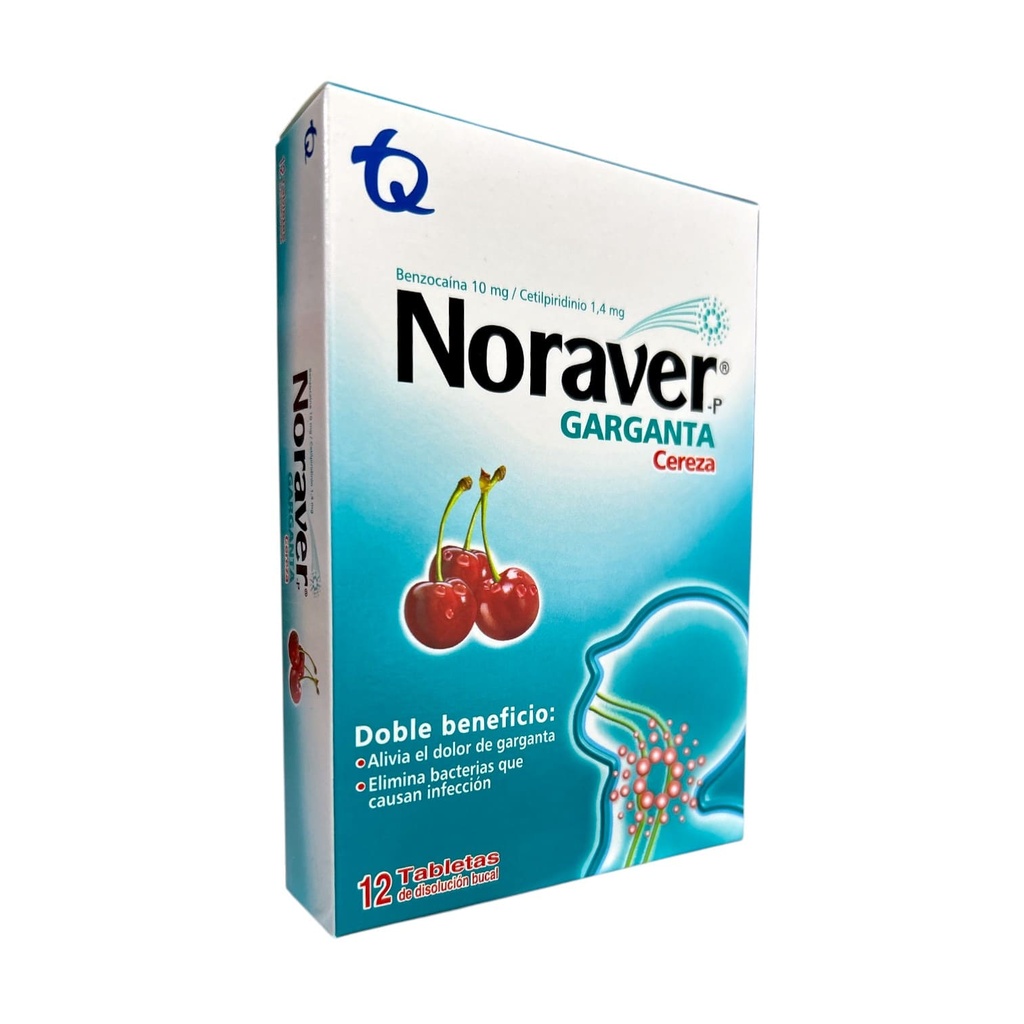 Noraver P Cereza Caja x 12 Tabletas(Tecnoquimicas)