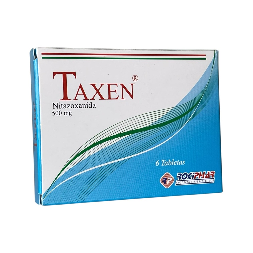 Taxen (Nitazoxanida) 500 Mg Tableta Caja x 6 Und (Rociphar)