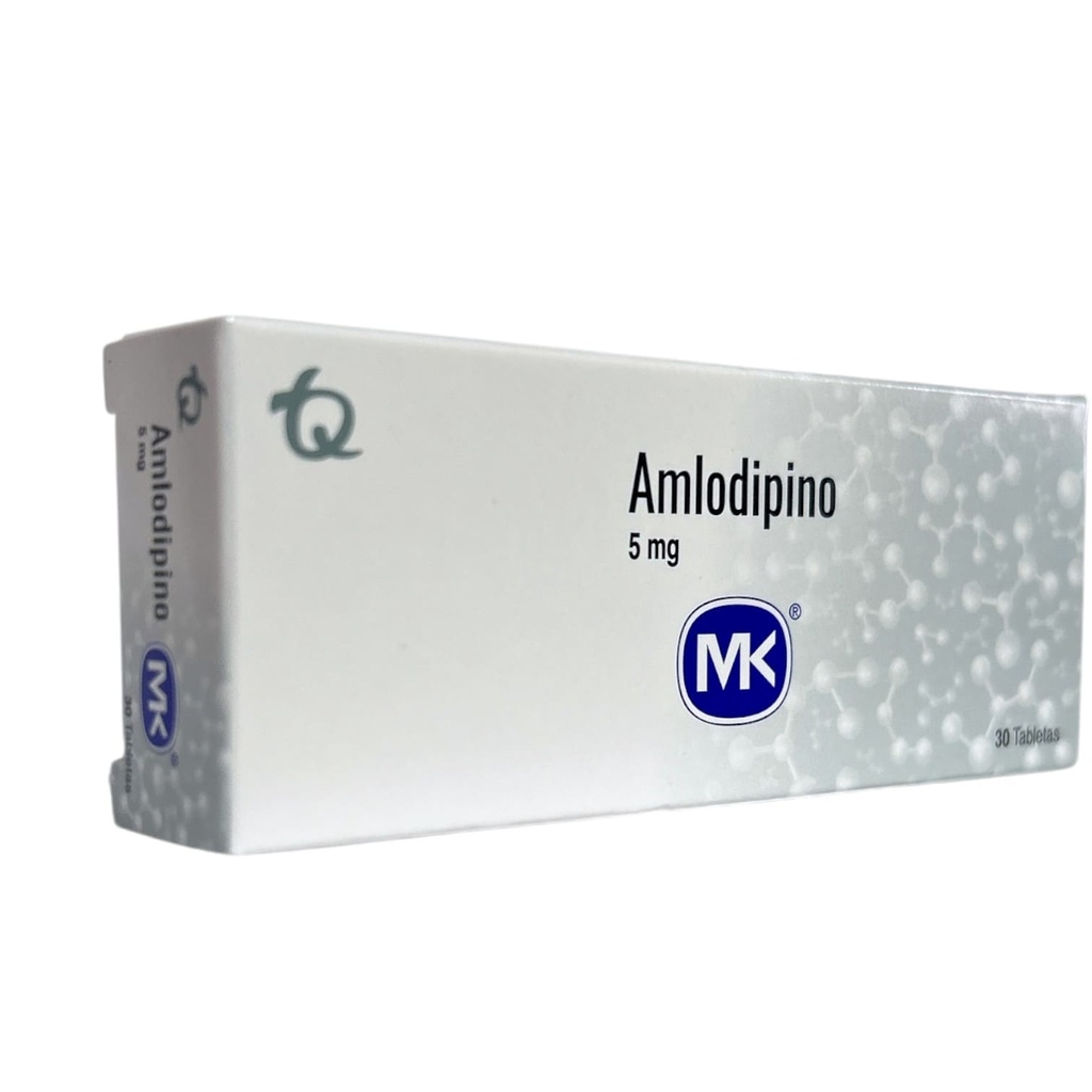 Amlodipino 5 Mg Caja x 30 Tabletas Und (Tecnoquimicas)
