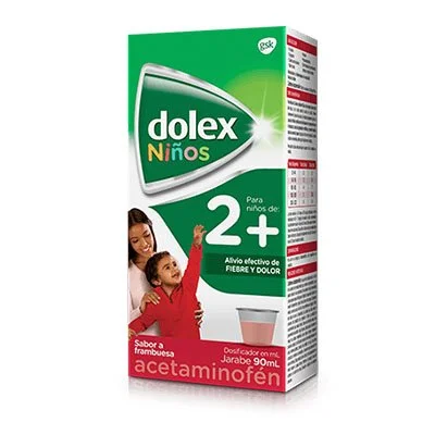 Dolex 2+ (Acetaminofen) Jarabe Frasco x 90 Ml (Haleon)