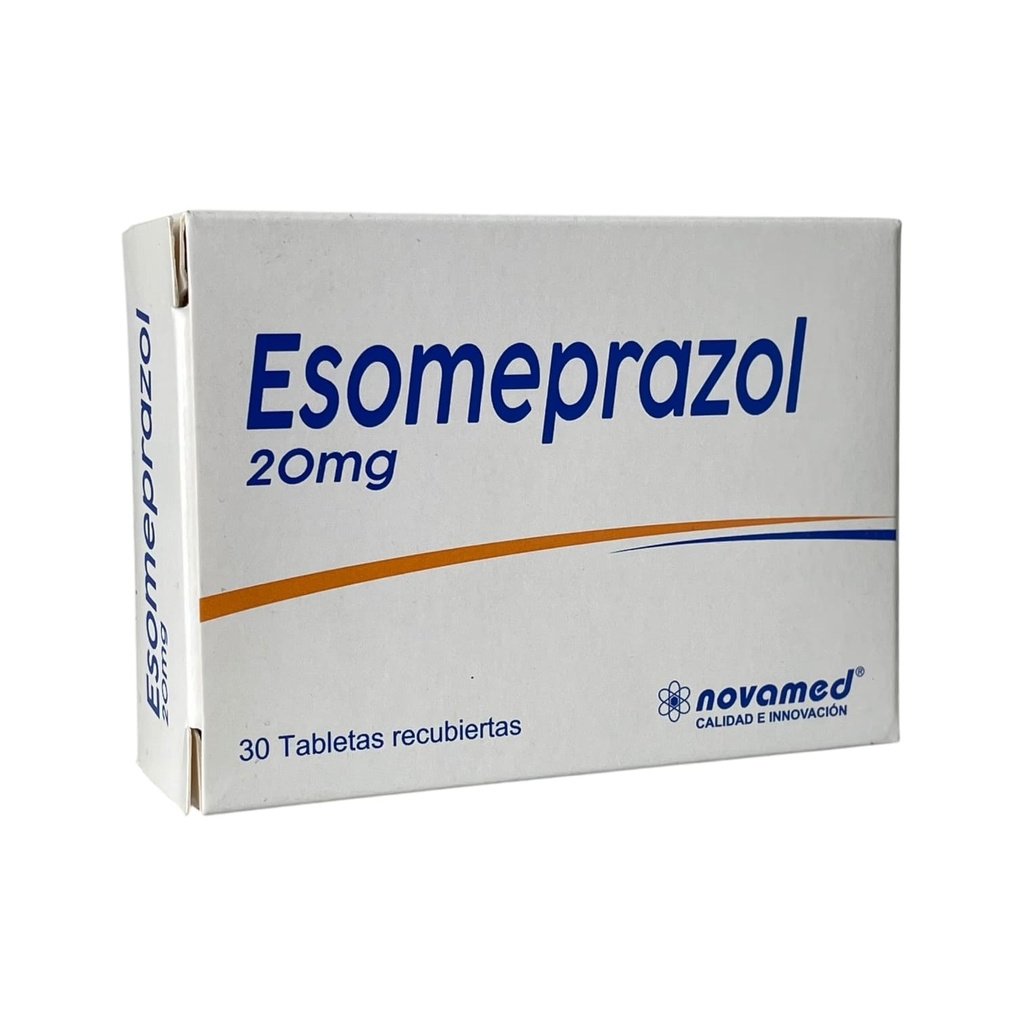 Esomeprazol 20 mg Caja x 30 Tabletas (Novamed)