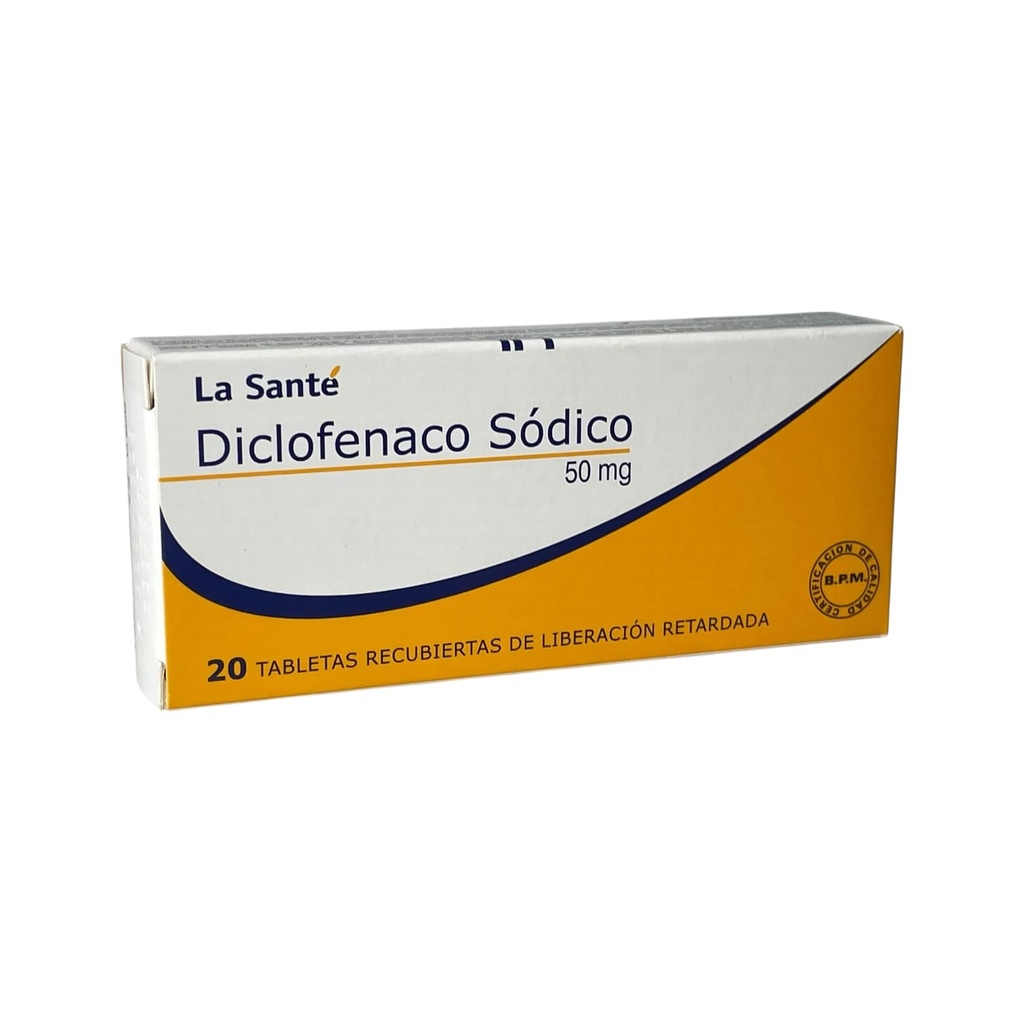 Diclofenaco 50 Mg Caja x 20 Tabletas (La Sante)