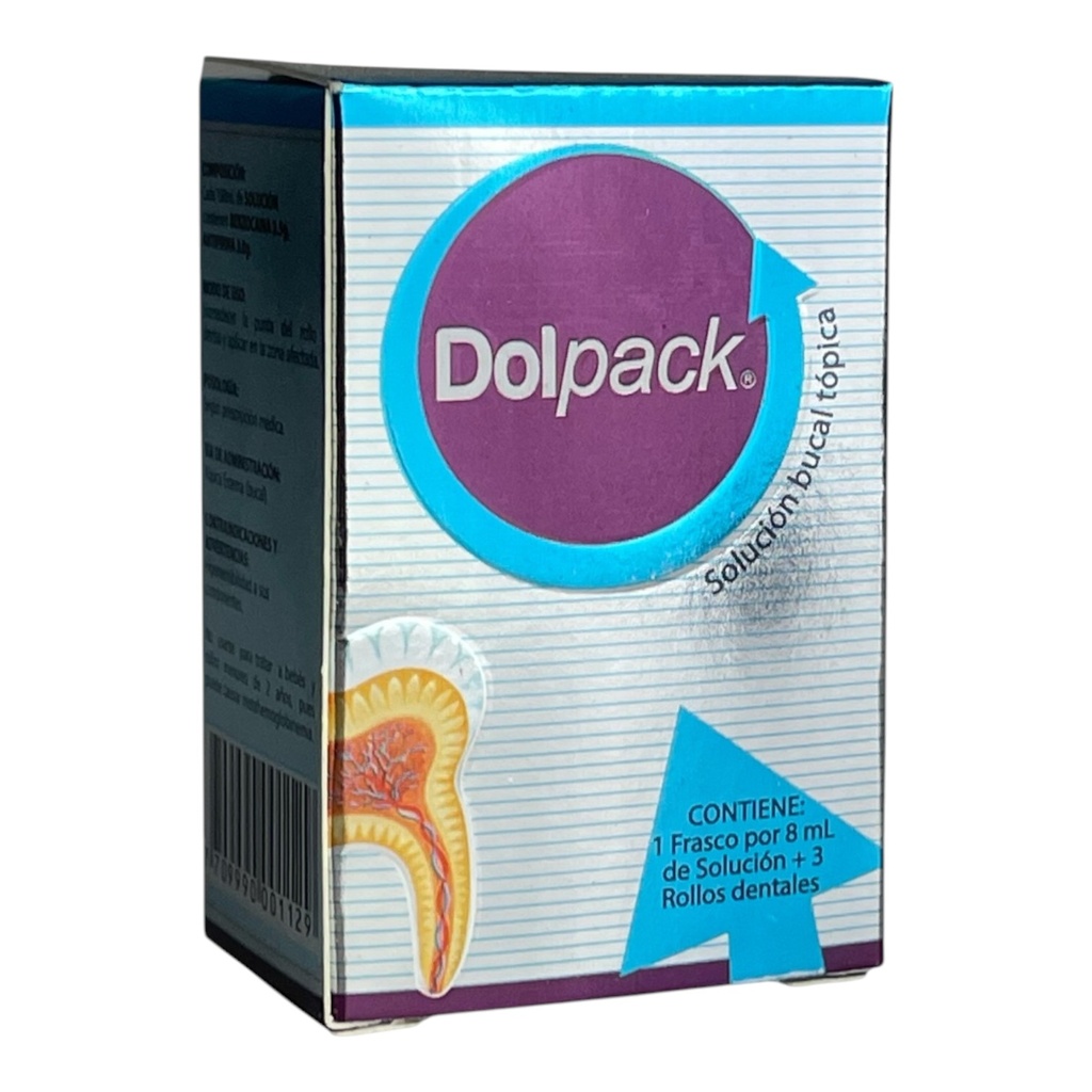 DolPack Calzas Solucion Bucal x 8 Ml x 3 Rollos (BIG Medical )